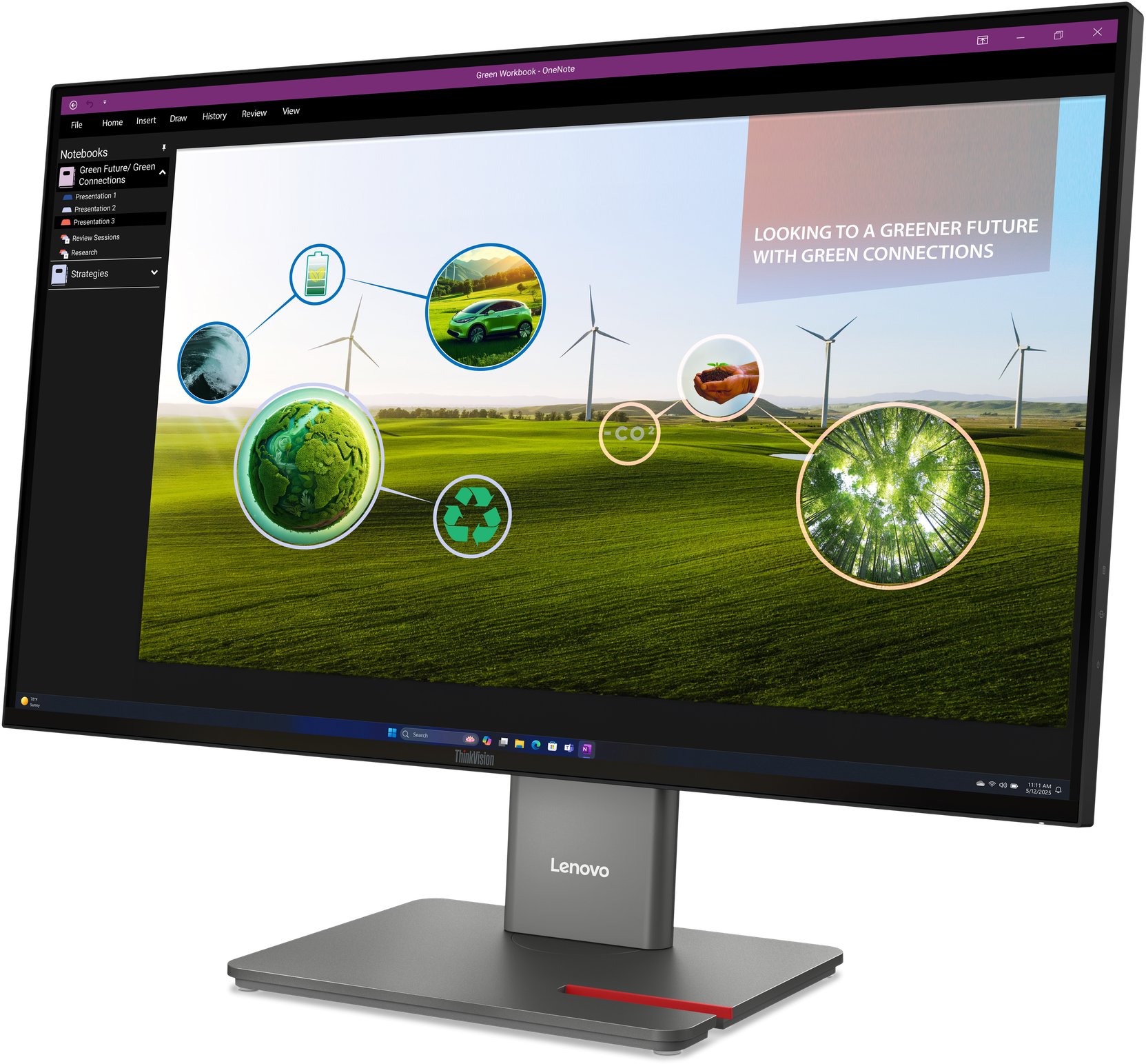 фото Монитор Lenovo P27q-40 (64A7GAT6UA)