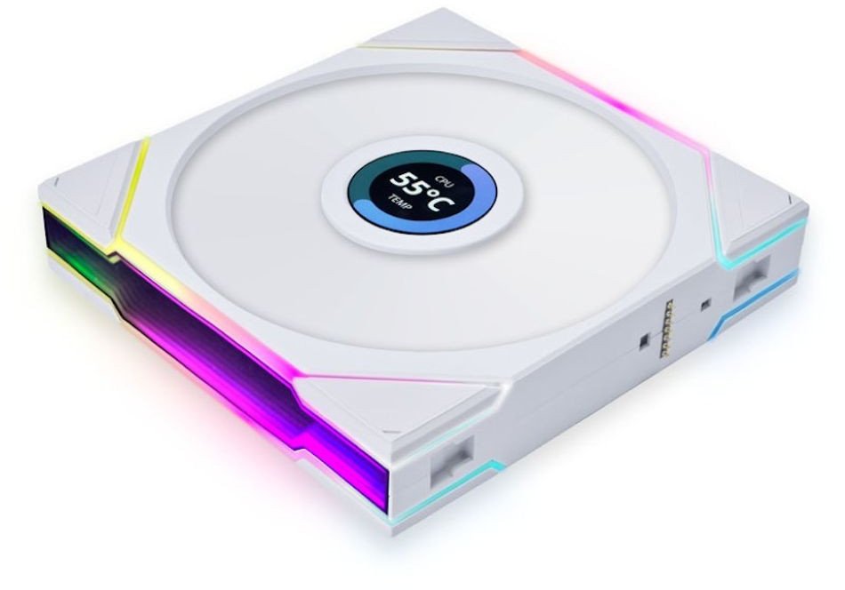 фото Вентилятор Lian Li Uni Fan TL Wireless LCD 140 White (14TLLCD1W1W)