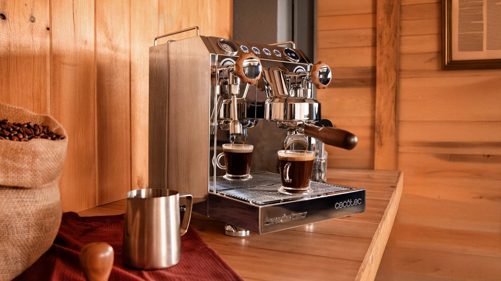 фото Рожковая кофеварка эспрессо Cecotec Baristeo Classic