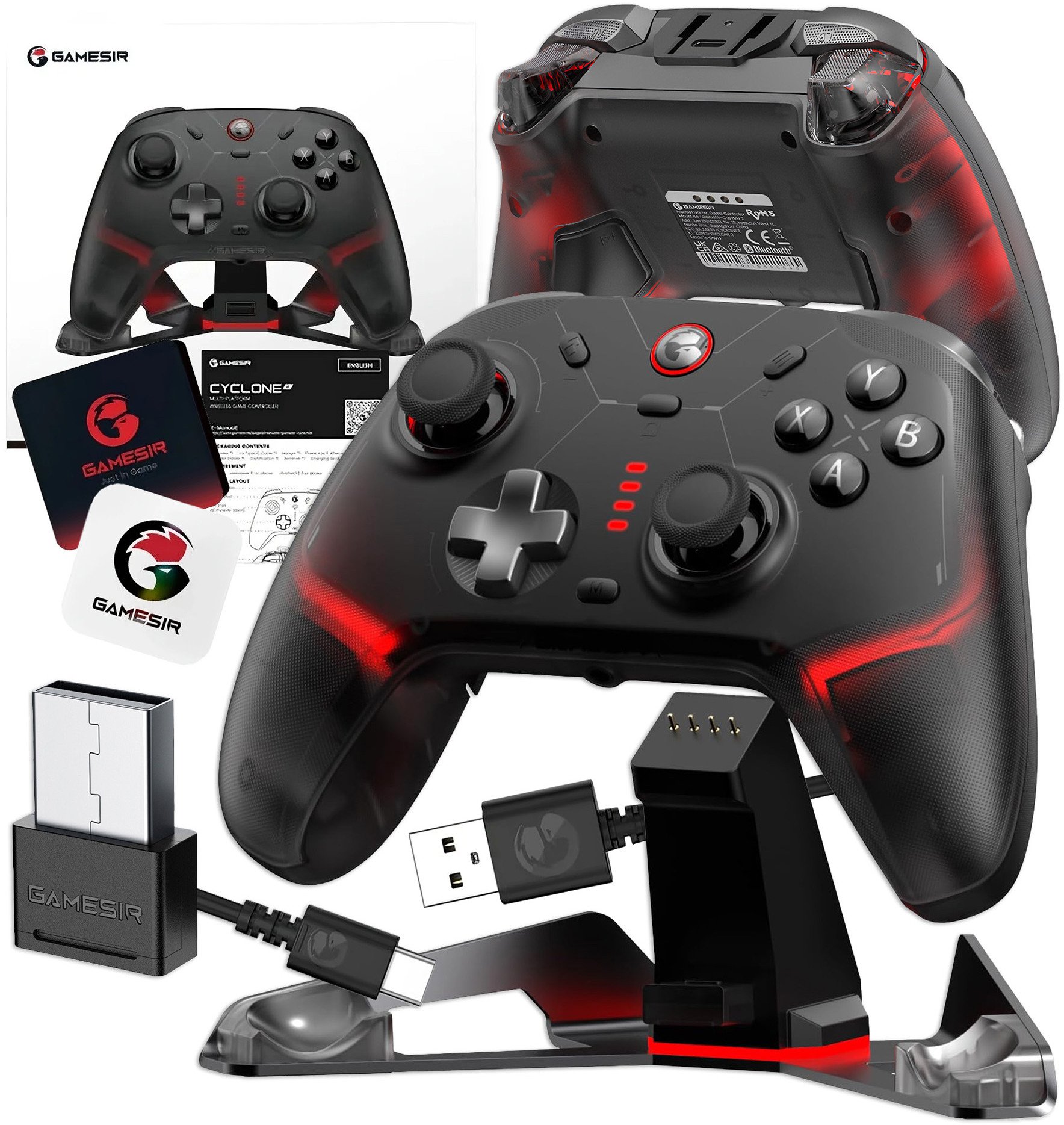 фото Геймпад GameSir Cyclone 2 Bundle Black (HRG1013)