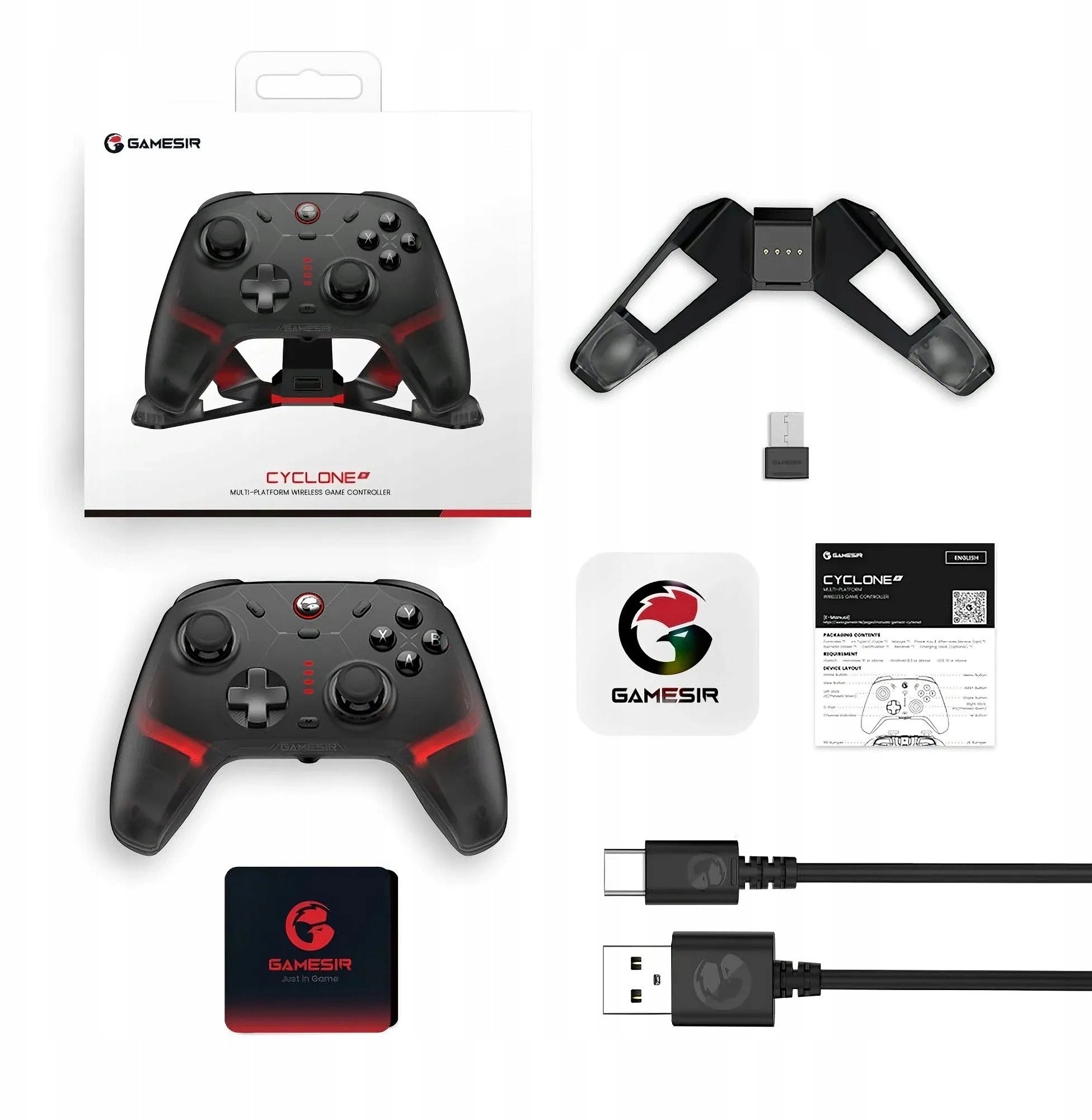 фото Геймпад GameSir Cyclone 2 Bundle Black (HRG1013)