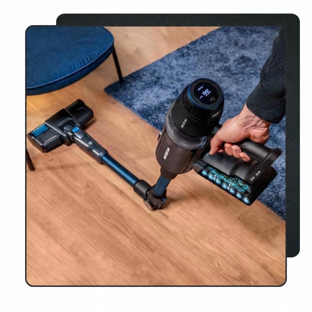 фото Вертикальний + ручний пилосос (2в1) Cecotec Conga Rockstar 11500 Odyssey ErgoWet Connected IA