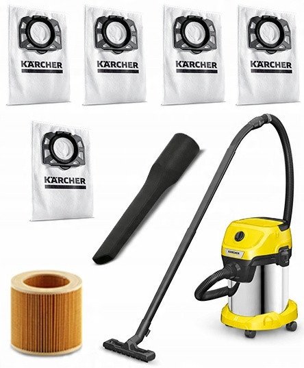 фото Профессиональный пылесос Karcher WD 3 S V-17/4/20 + 4 FB (1.628-152.0)