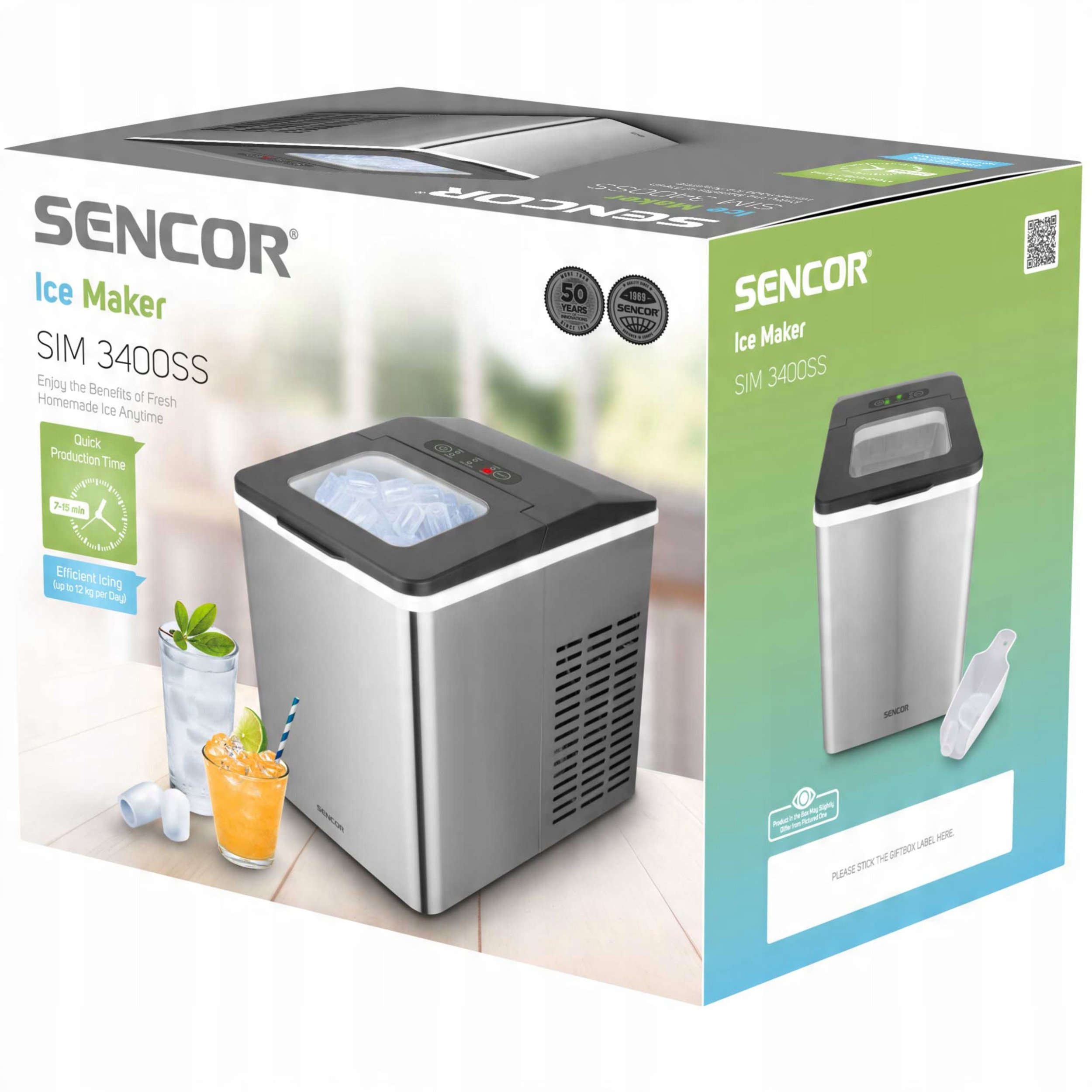 фото Льодогенератор Sencor SIM 3400BK