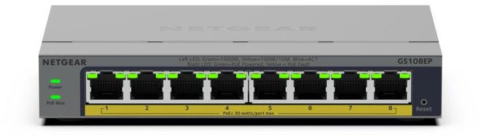 фото Комутатор керований рівня 2 Netgear GS108EP