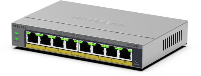 фото Комутатор керований рівня 2 Netgear GS108EP
