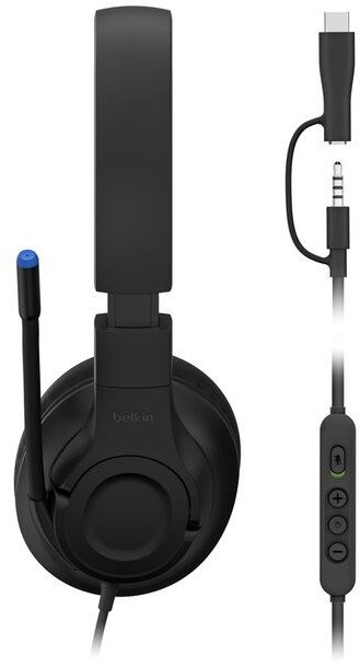 фото Наушники с микрофоном Belkin Kinder Black (ENA011HQBK)