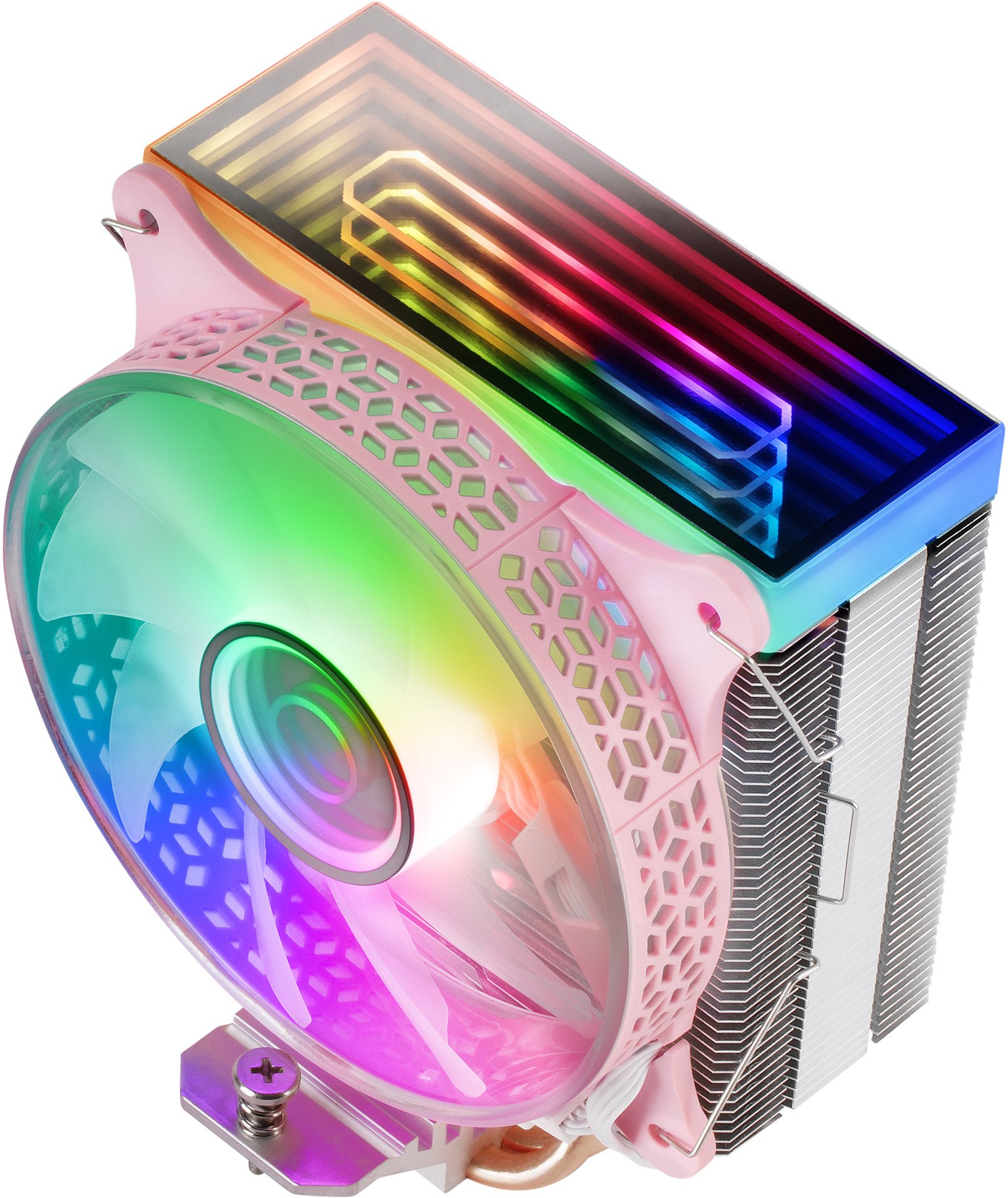 фото Воздушное охлаждение Mars Gaming Dual Infinity Mirror ARGB Pink