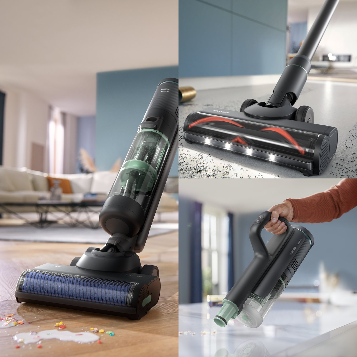 фото Моющий вертикальный пылесос (1в1) Philips XW7263/11