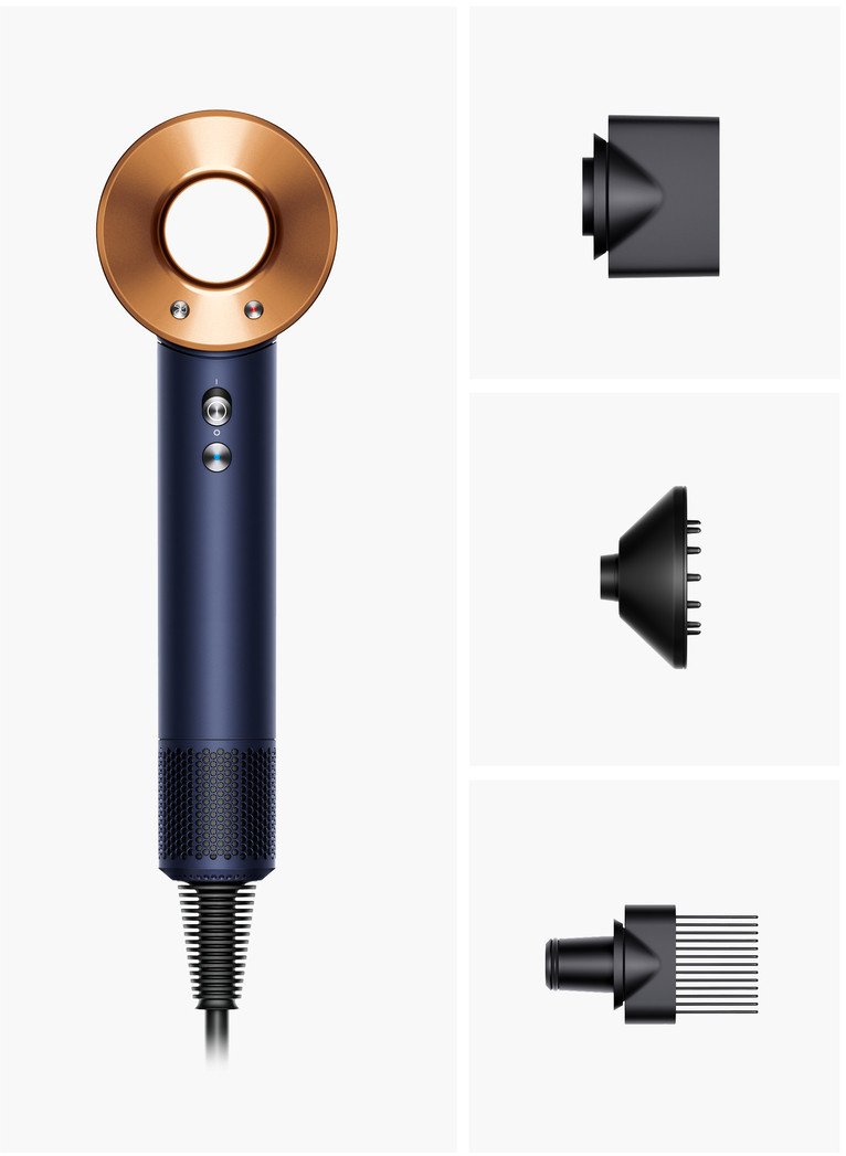 фото Фен Dyson HD07 Supersonic Prussian Blue/Rich Copper (113312-01)