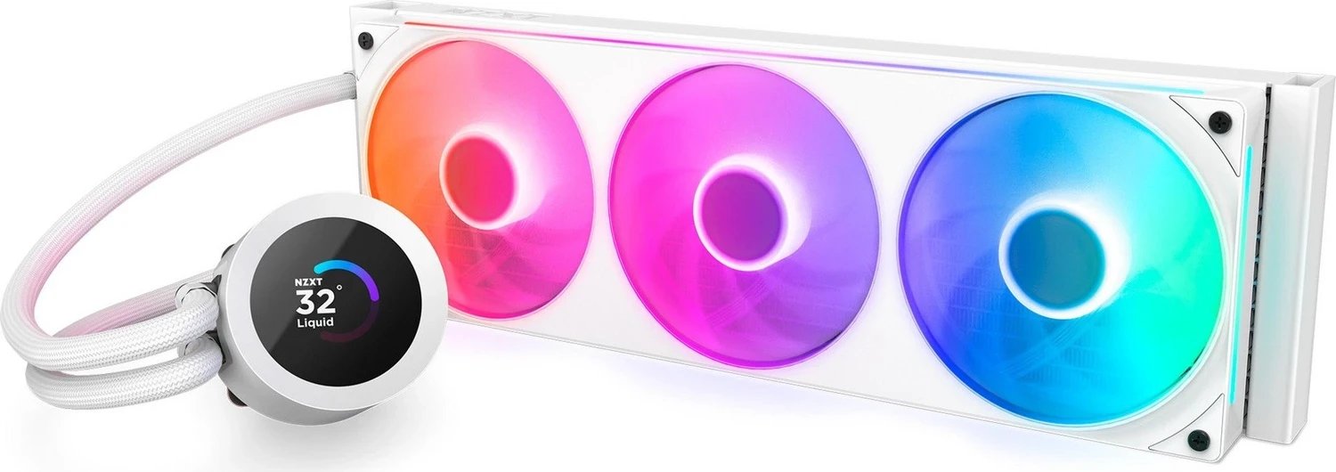 фото Водяное охлаждение NZXT Kraken Plus 360 RGB V2 White (RL-KR360-W2)
