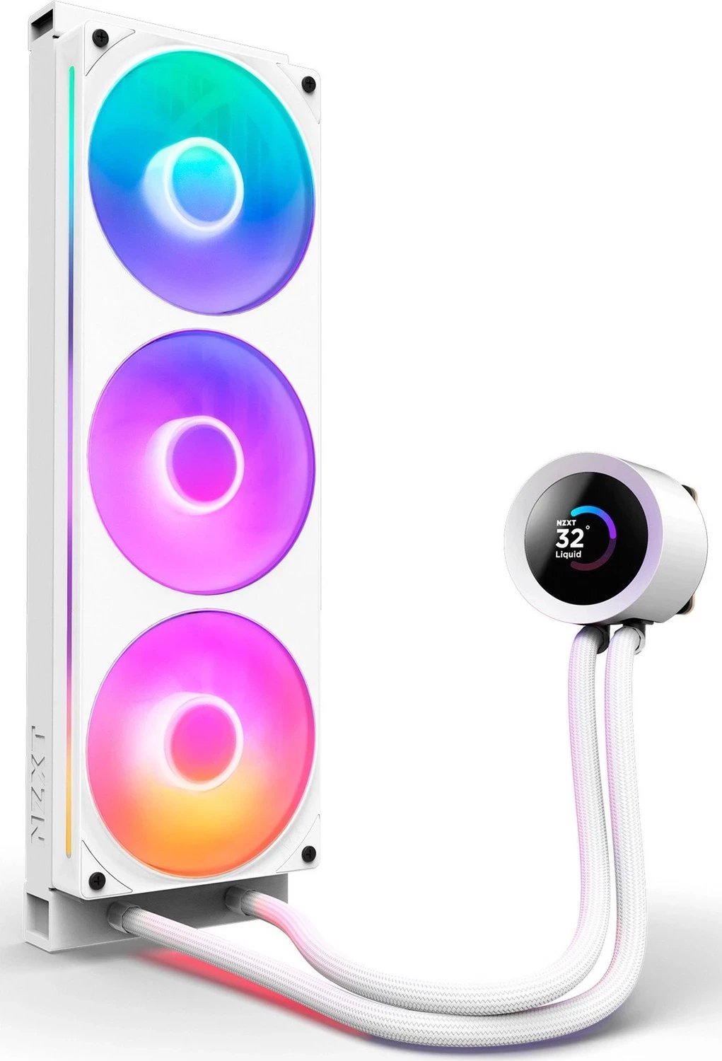 фото Водяное охлаждение NZXT Kraken Plus 360 RGB V2 White (RL-KR360-W2)