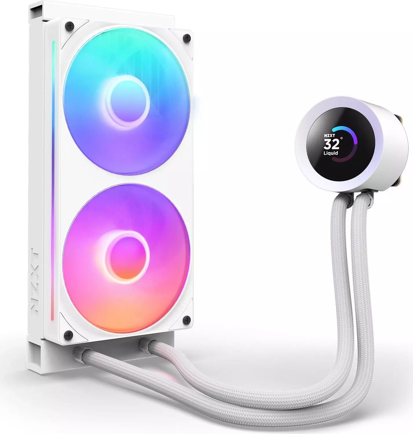 фото Водяне охолодження NZXT Kraken Plus 240 RGB White (RL-KR240-W2)