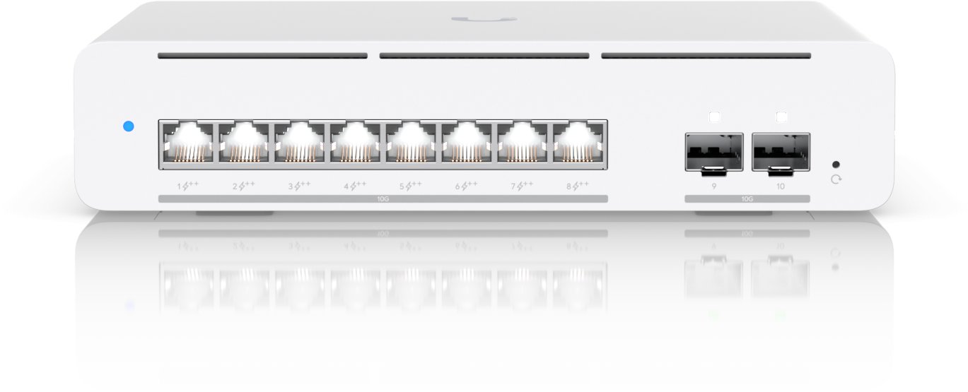 фото Комутатор керований рівня 3 Ubiquiti USW-PRO-XG-8-POE
