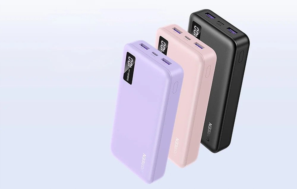 фото Зовнішній акумулятор (павербанк) Ugreen PB312 20000mAh Purple