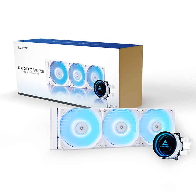 фото Водяне охолодження Chieftec Iceberg 360 ARGB White (CLC-360-RGB-W)