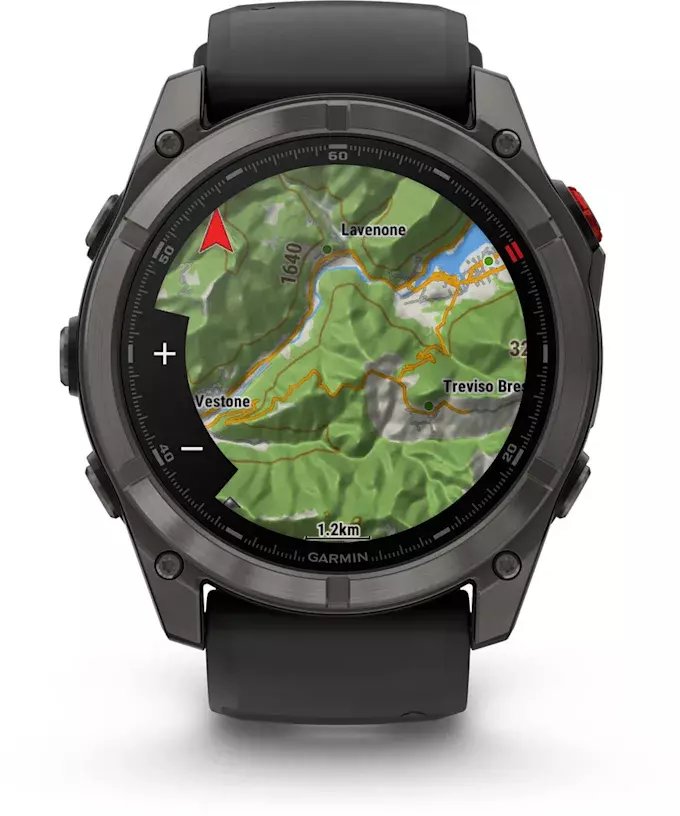 фото Смарт-годинник Garmin Fenix 8 Pro 51 mm Amoled Carbon Gray DLC Titanium with Black/Pebble Gray (010-03199-00/01)