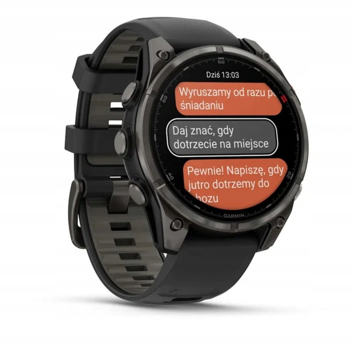 фото Смарт-годинник Garmin Fenix 8 Pro 47 mm Amoled Carbon Gray DLC Titanium with Black/Pebble Gray (010-03198-00/01)