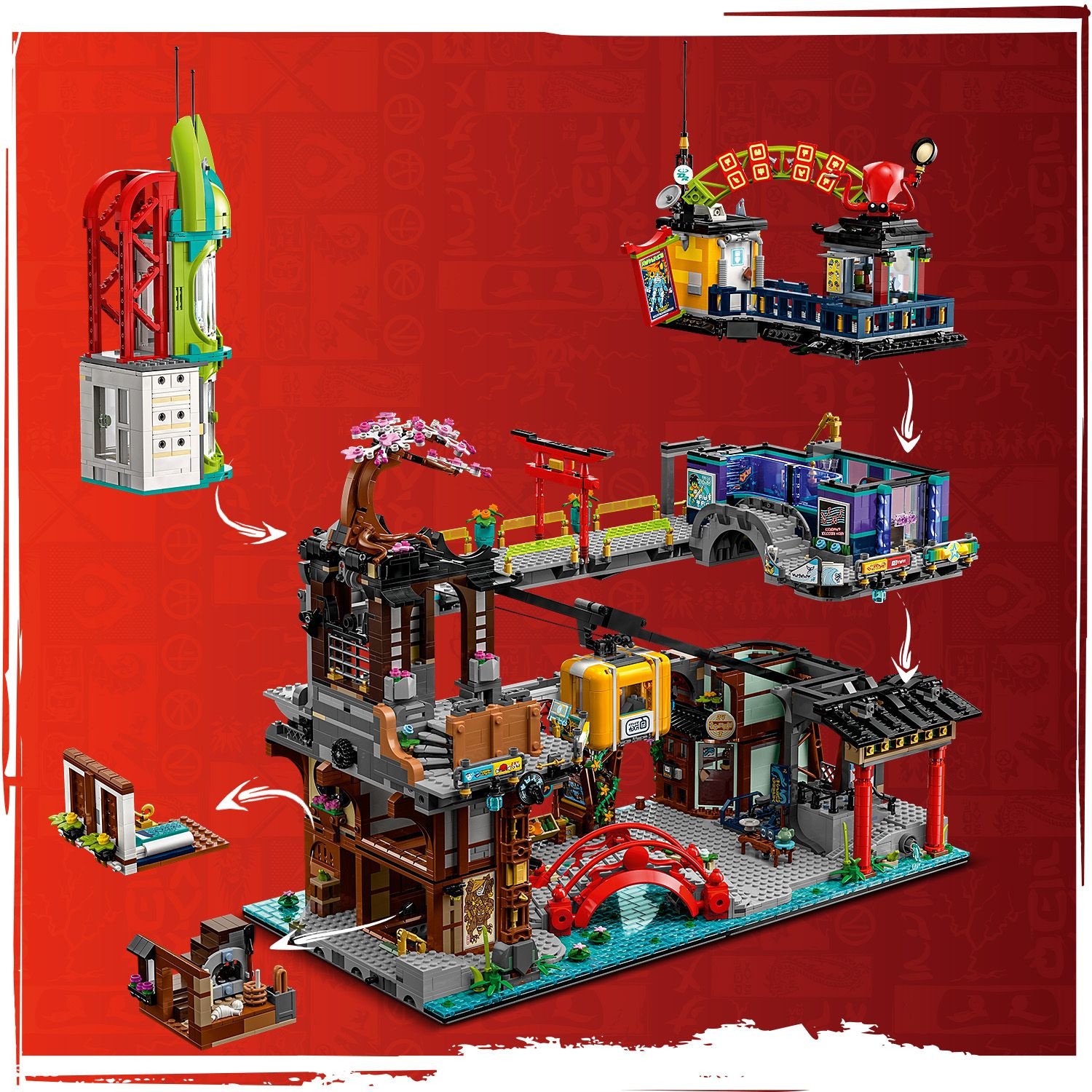 фото Блоковий конструктор LEGO Міські ринки (71799)