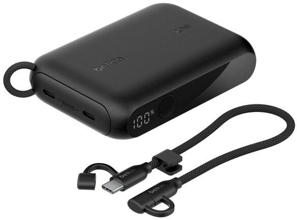 фото Внешний аккумулятор (павербанк) Belkin Display PD 20W 10000mAh Black (BPB027hqBK)