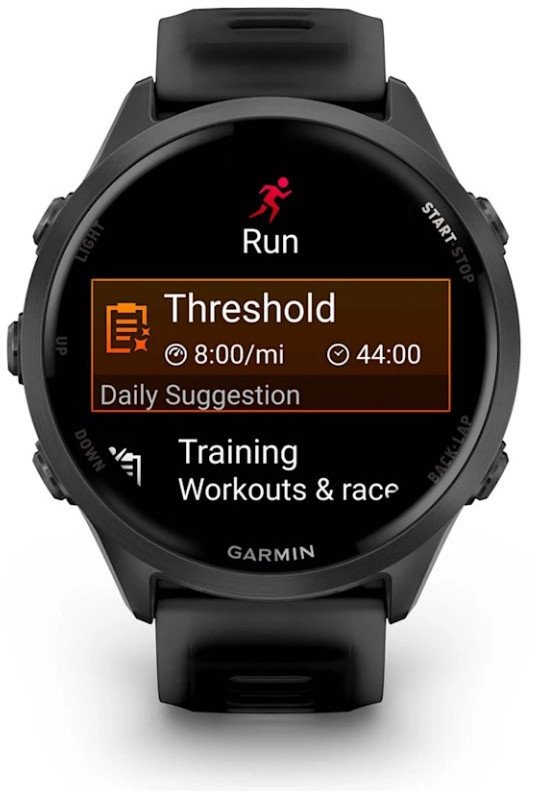 фото Смарт-годинник Garmin Forerunner 570 47mm Slate Gray Aluminum w. Translucent Black/Black Band (010-02971-00/40)
