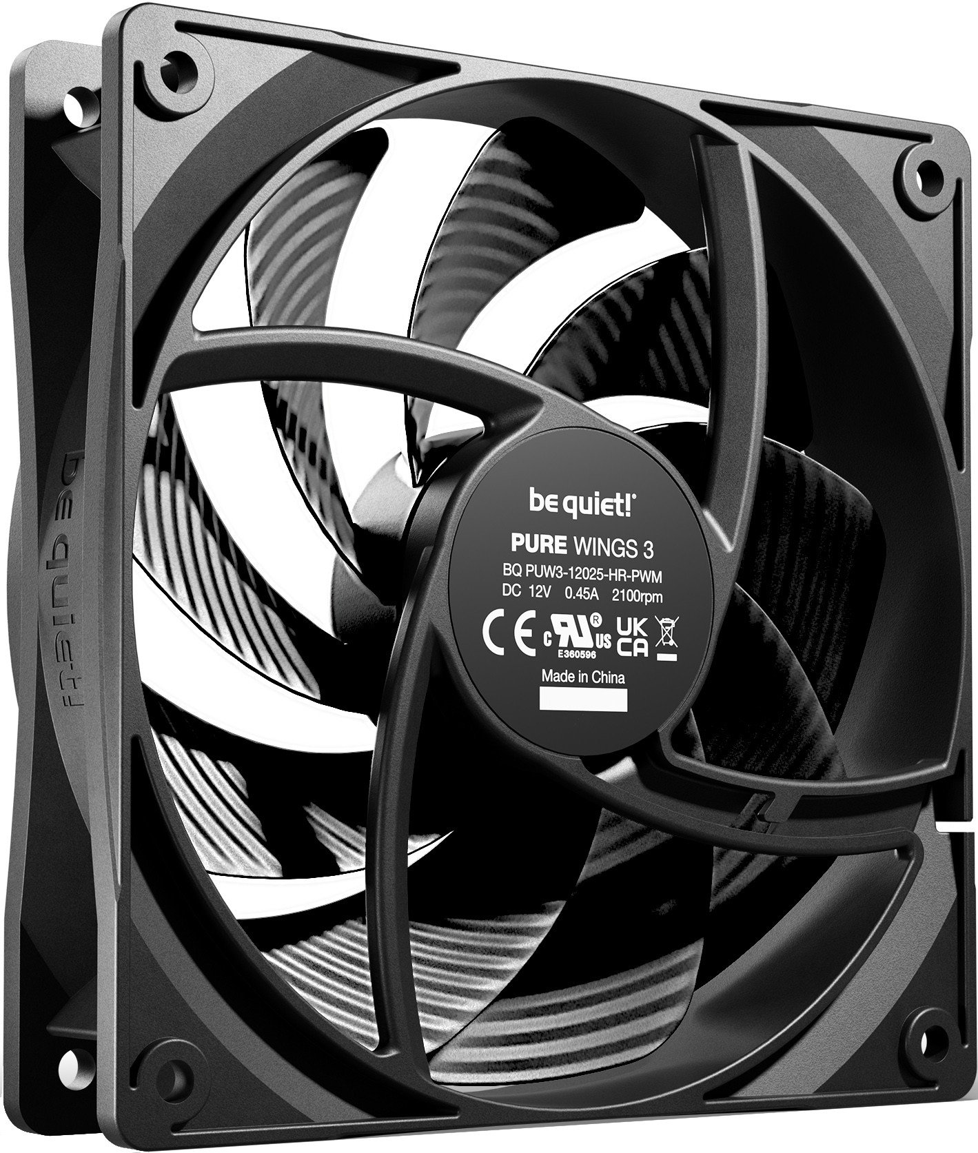 фото Вентилятор Be Quiet! Pure Wings 3 120mm PWM High-Speed 3-Pack Black (BL140)