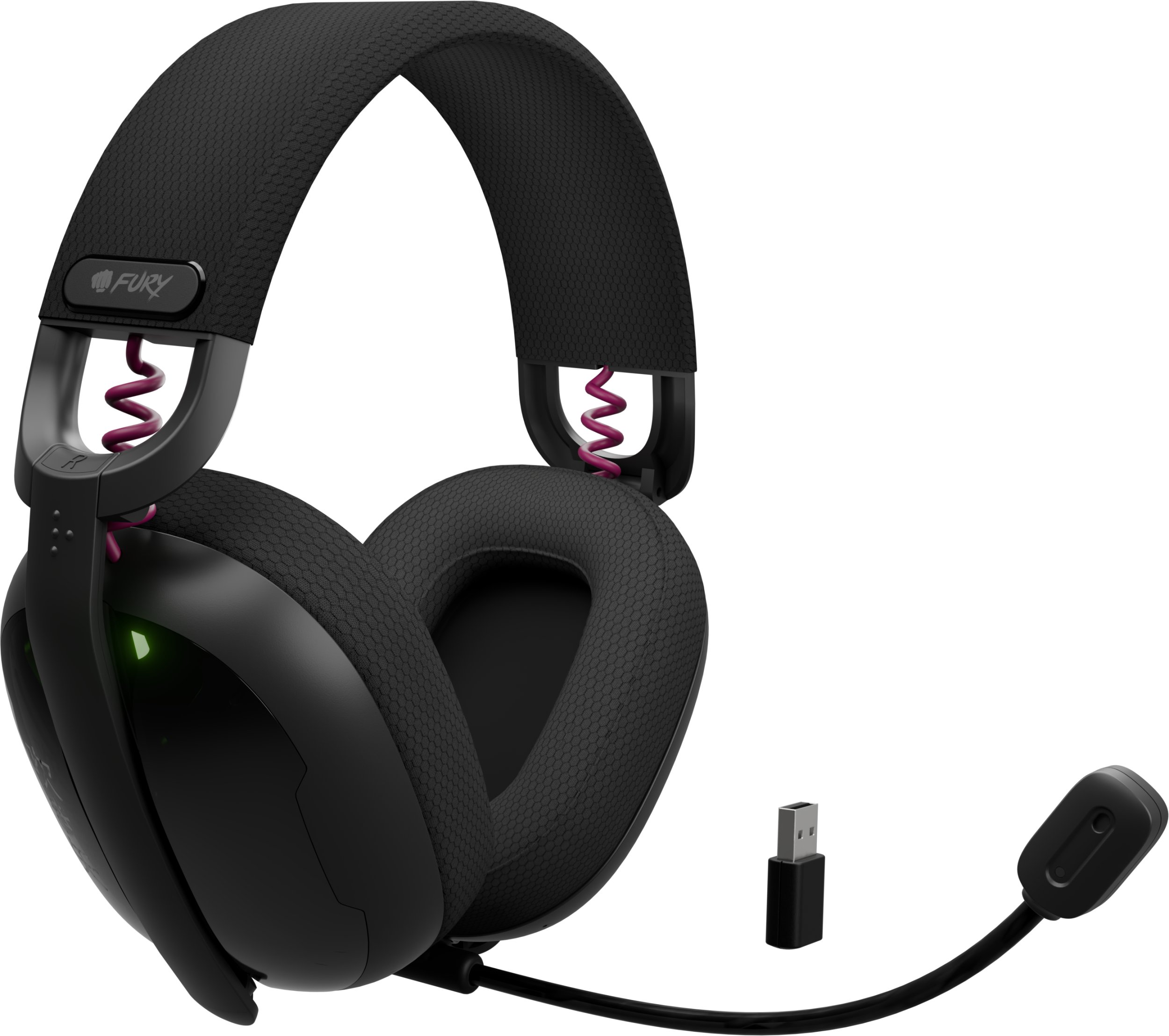 фото Навушники з мікрофоном Fury Fukiya F6 Black (NFU-2336)