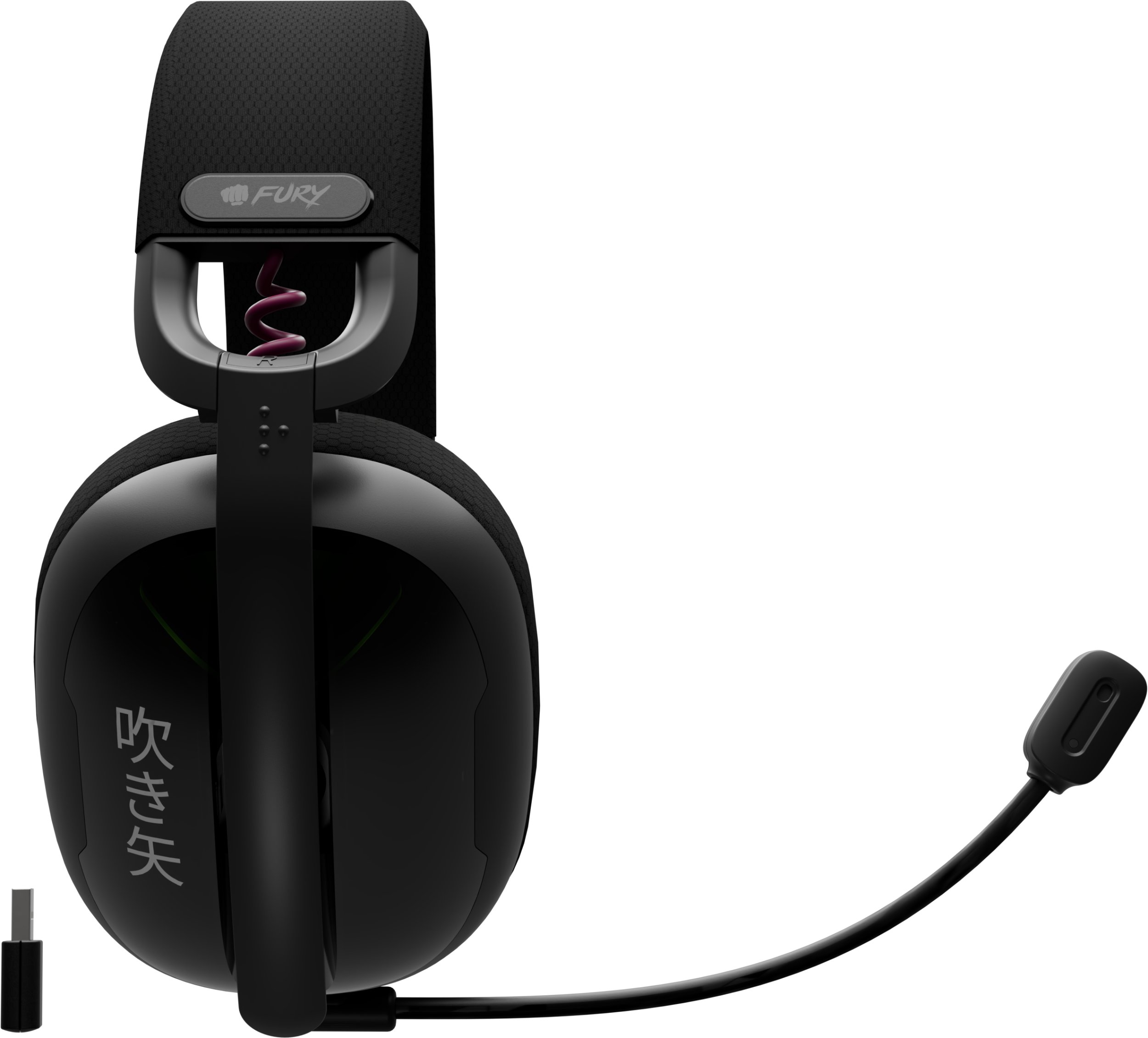 фото Навушники з мікрофоном Fury Fukiya F6 Black (NFU-2336)