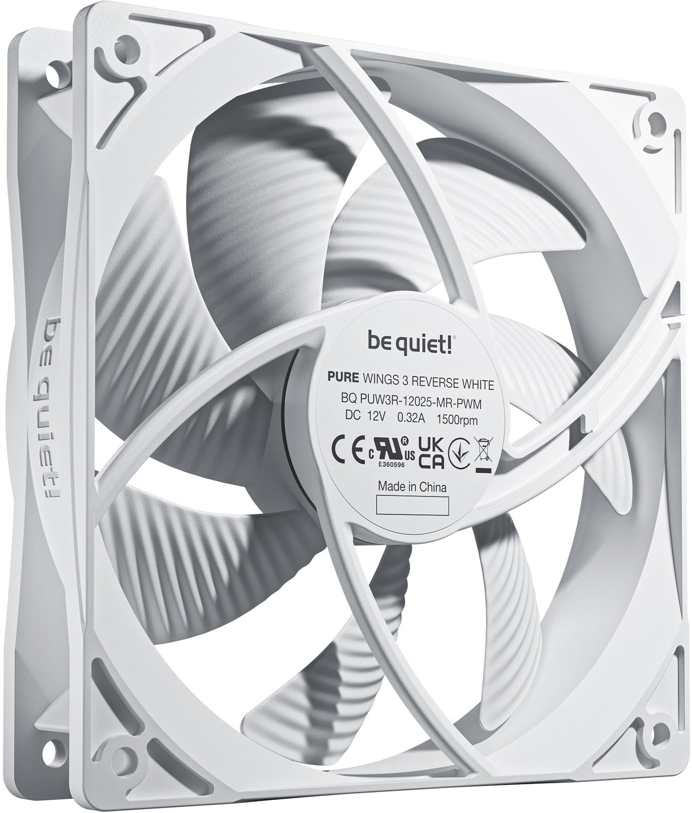 фото Вентилятор Be Quiet! Pure Wings 3 120mm PWM Reverse 3-Pack White (BL136)