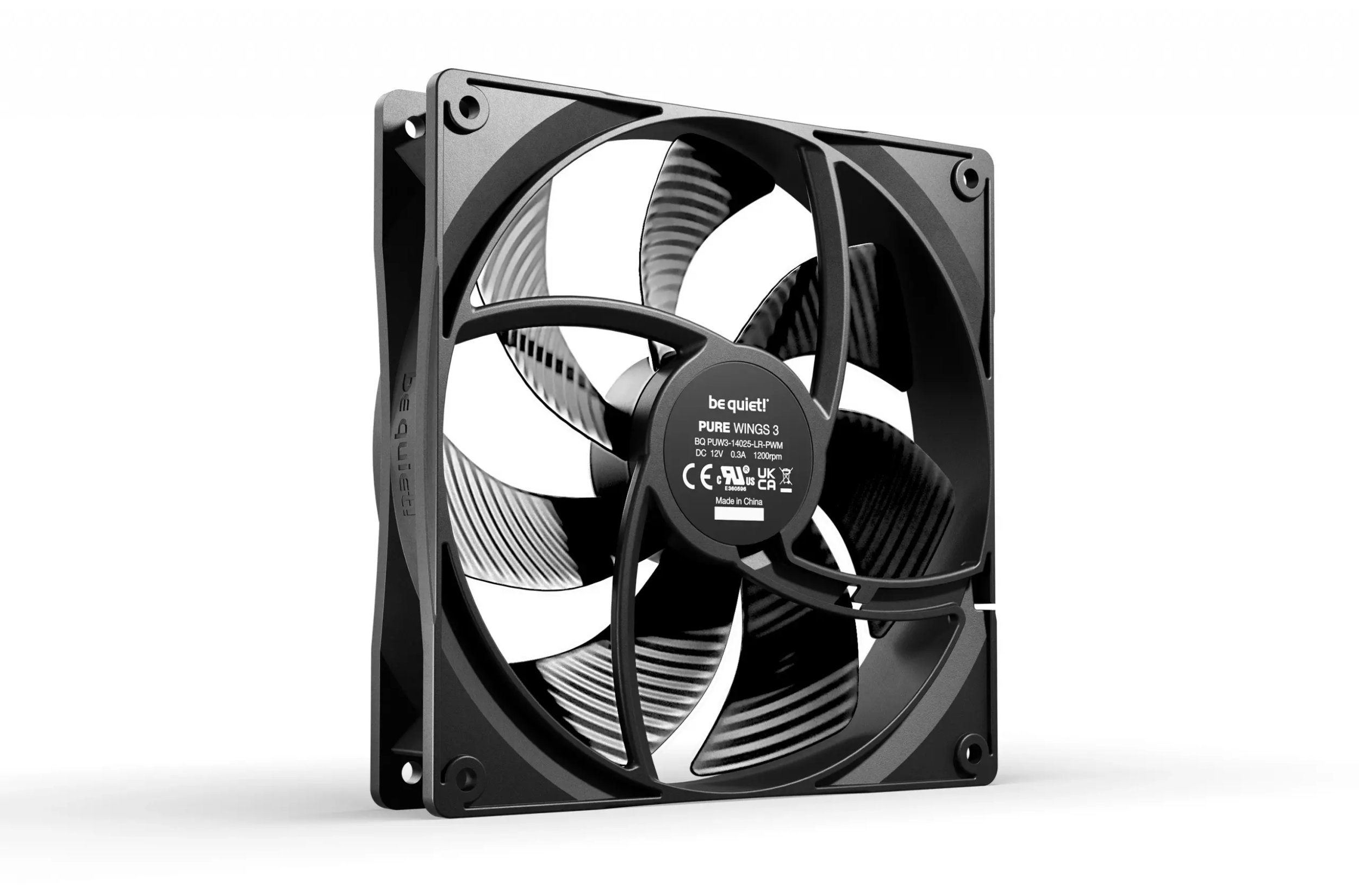 фото Вентилятор Be Quiet! Pure Wings 3 140mm PWM 3-Pack Black (BL139)