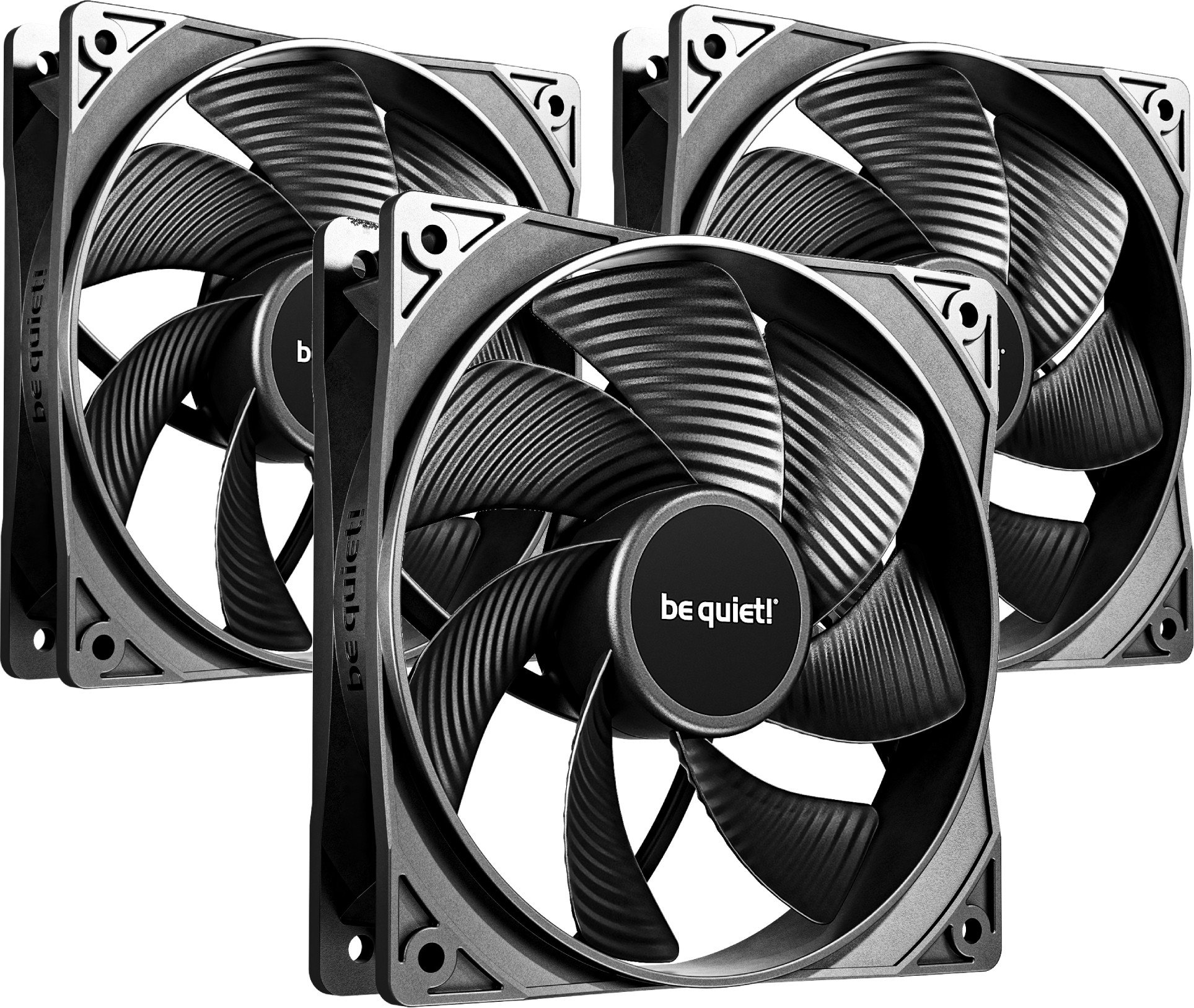 фото Вентилятор Be Quiet! Pure Wings 3 120mm PWM Reverse 3-Pack Black (BL137)