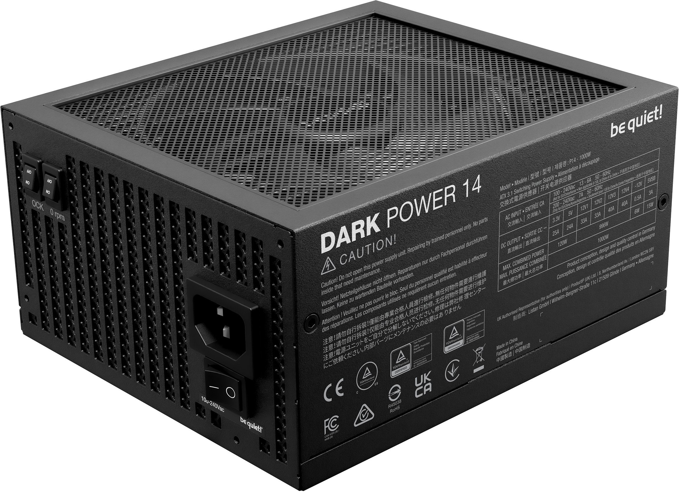 фото Блок живлення Be Quiet! Dark Power 14 1000W (BP020)