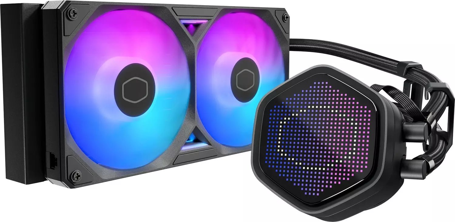 фото Водяне охолодження Cooler Master MasterLiquid 240 Atmos II Pixel LCD Black (MLX-D24M-A25SZ-P1)