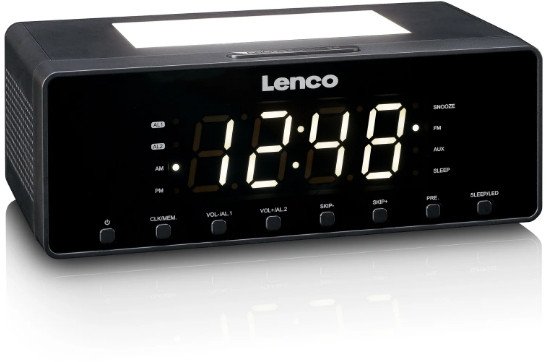 фото Настольные часы Lenco CR-540BK