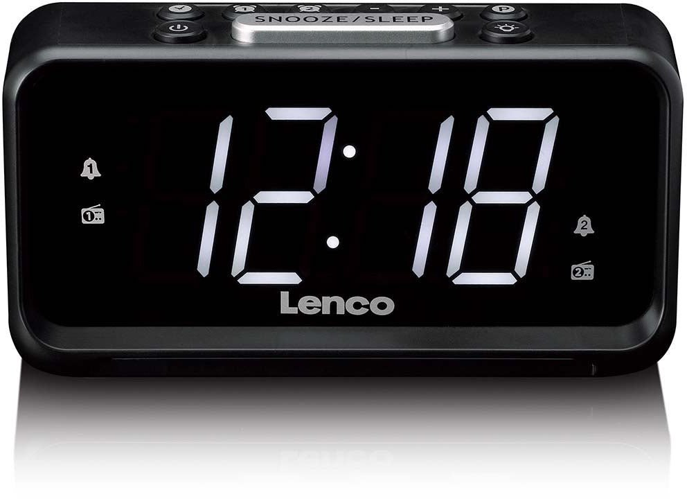 фото Настільний годинник Lenco CR-28BK