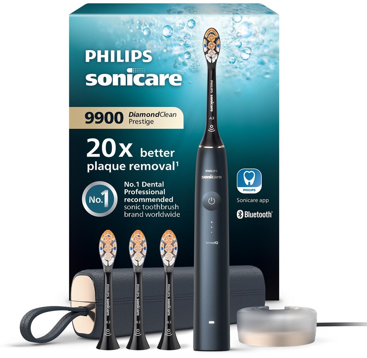 фото Електрична зубна щітка Philips Sonicare Diamond Clean 9900 Prestige HX9992/45