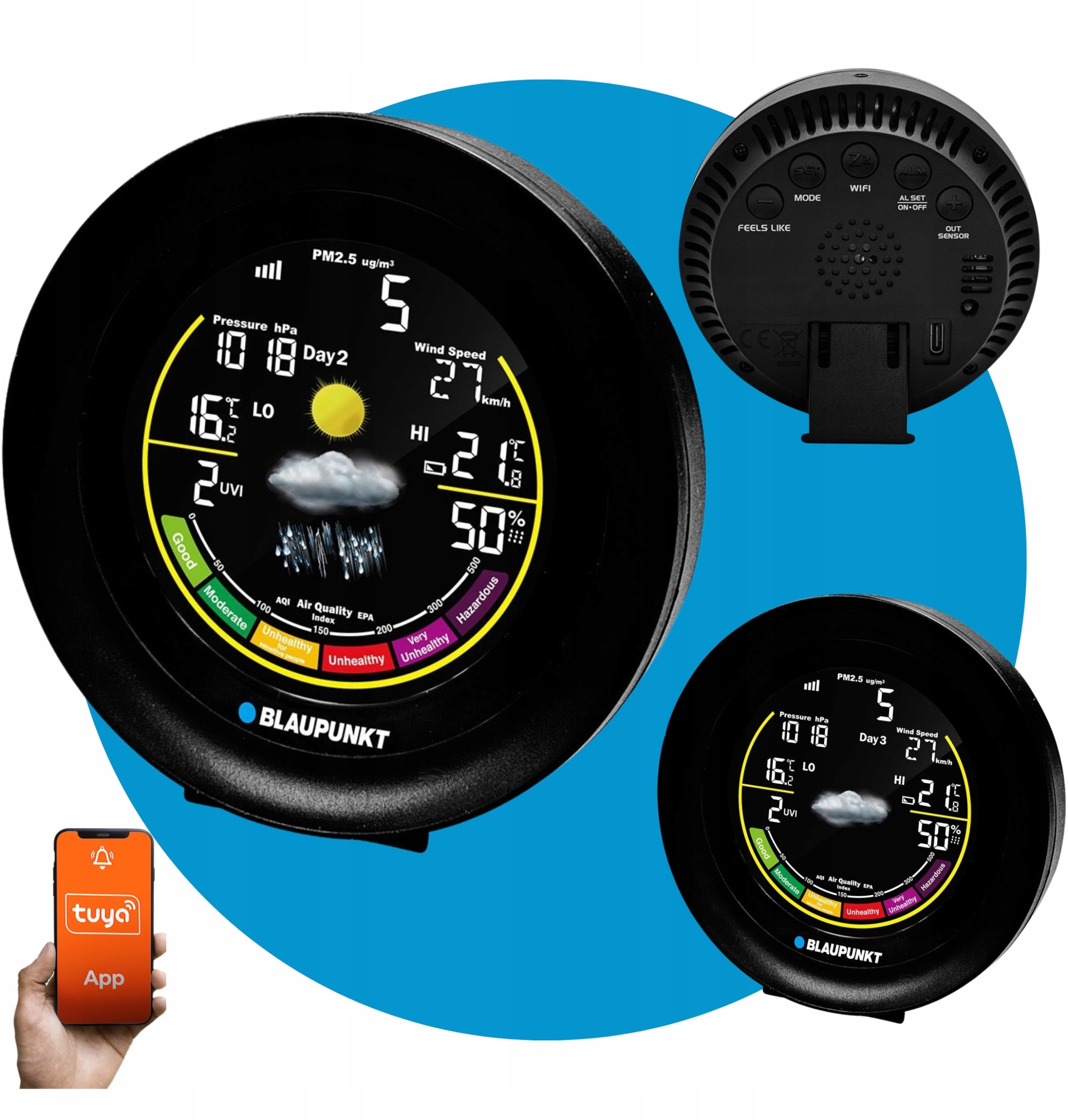 фото Метеостанція Blaupunkt WS35BK