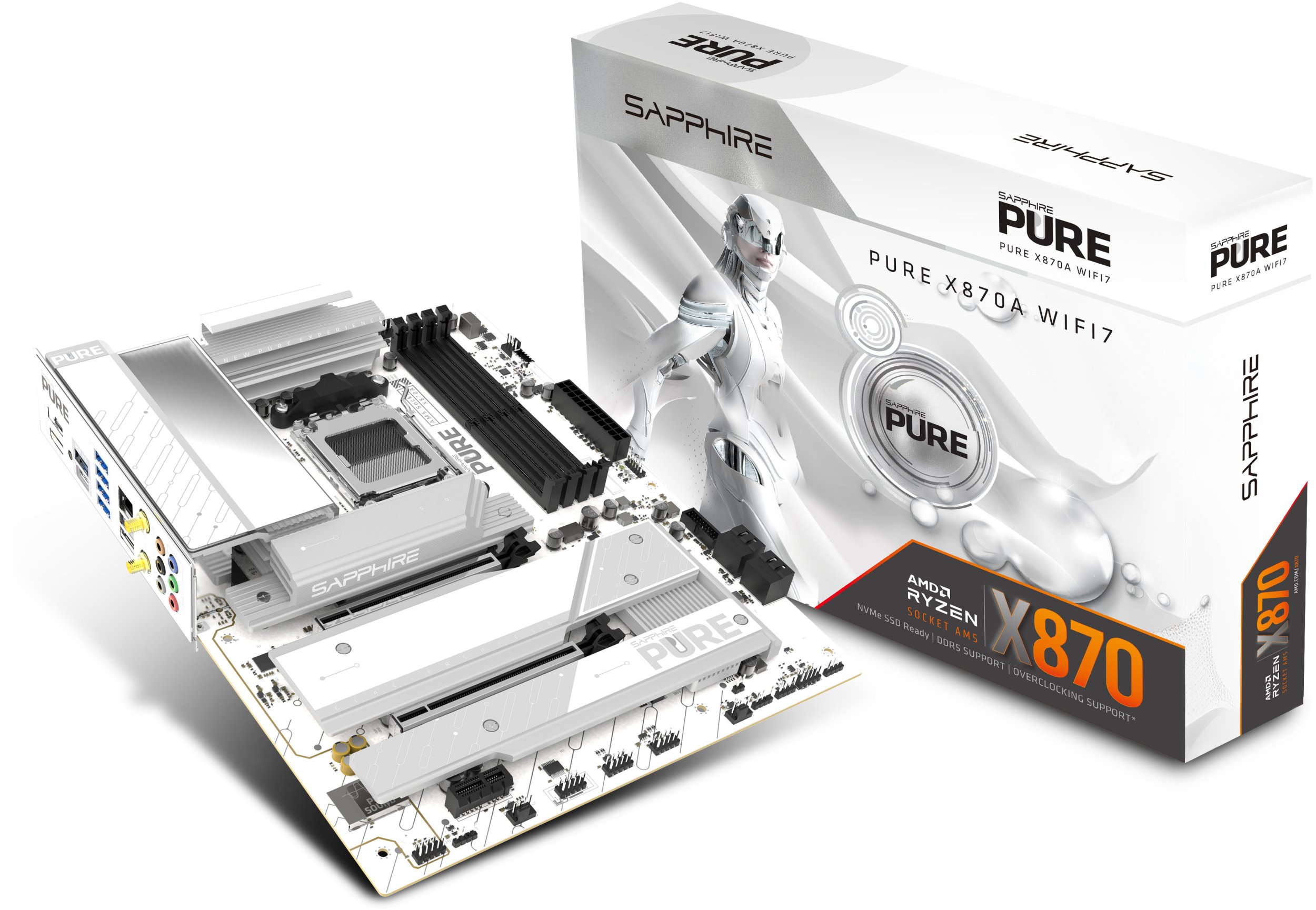 фото Материнская плата Sapphire Pure X870A WIFI7 — для геймеров и энтузиастов ПК