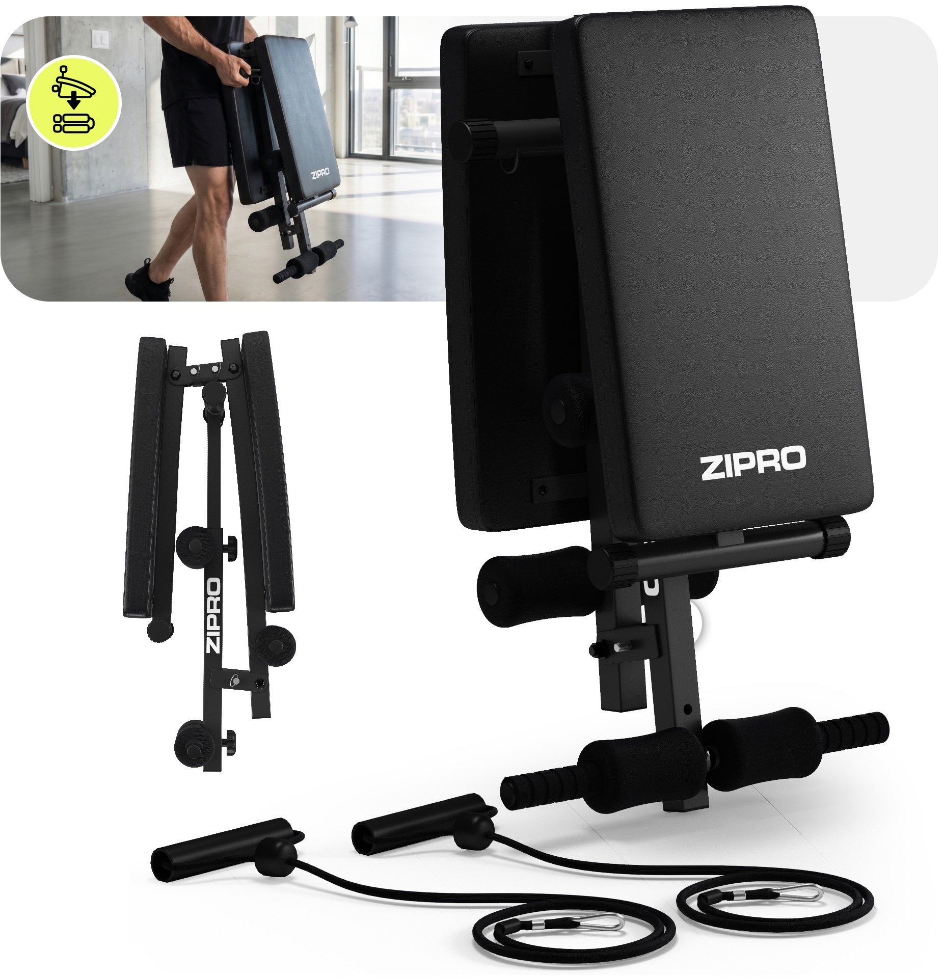 Складна лава Zipro Sixbox для домашнього тренування