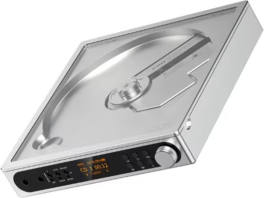 фото Cd-проигрыватель FiiO DM15 R2R Silver — портативный CD-плеер с R2R DAC и Bluetooth