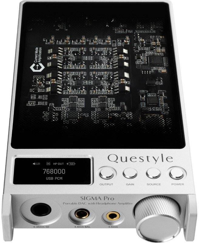 фото Підсилювач для навушників Questyle Sigma Pro Silver — портативний DAC/AMP преміум-класу