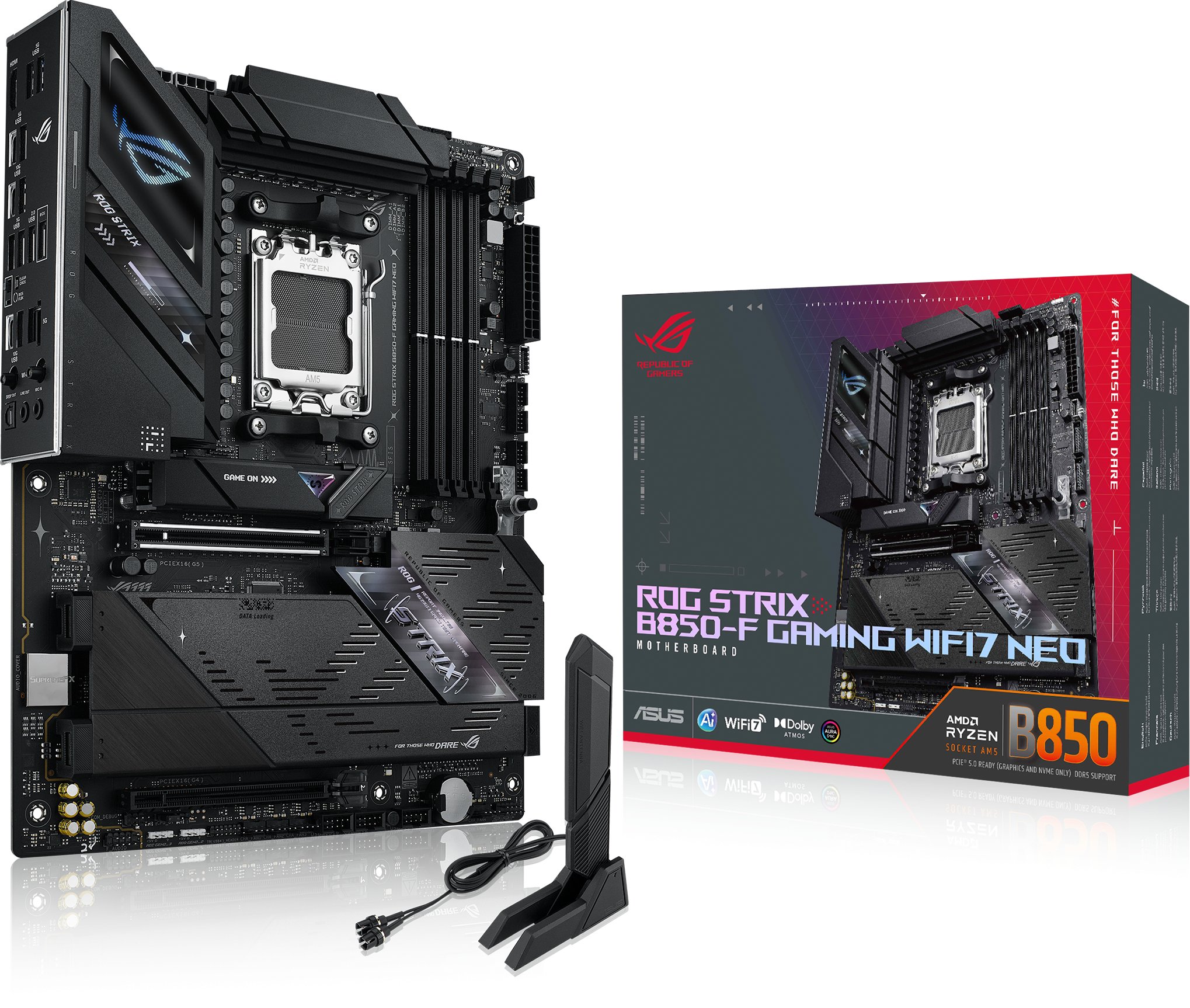 фото Материнська плата Asus ROG Strix B850-F Gaming WIFI7 Neo (90MB1NX0-M0EAY0) 1