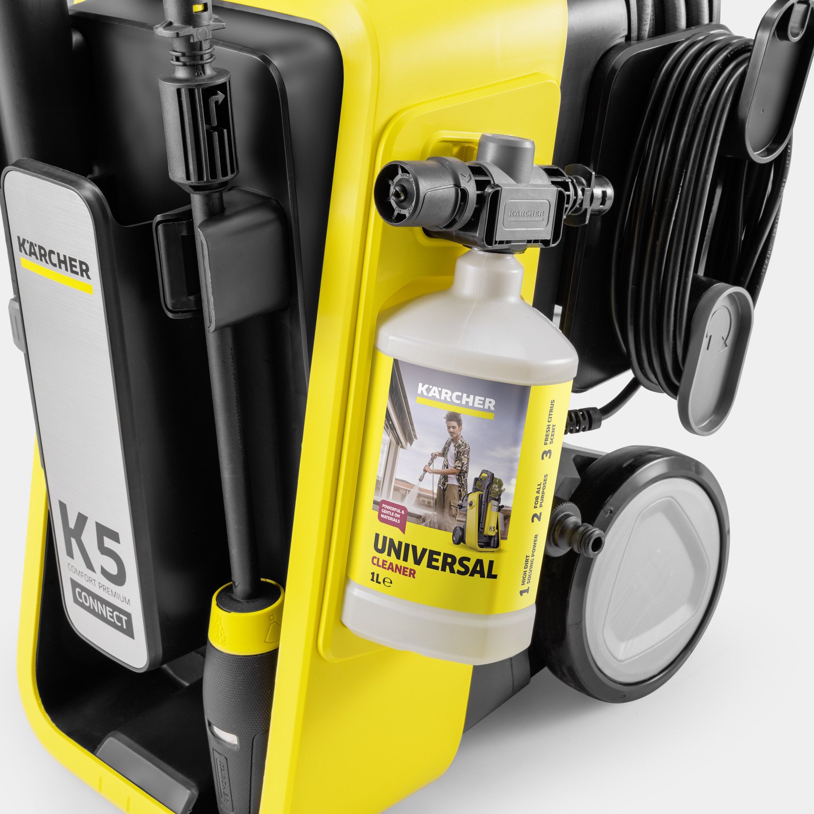 фото Мінімийка високого тиску Karcher K-5 Comfort Premium Connect (1.324-840.0) — потужне та комфортне прибирання для дому