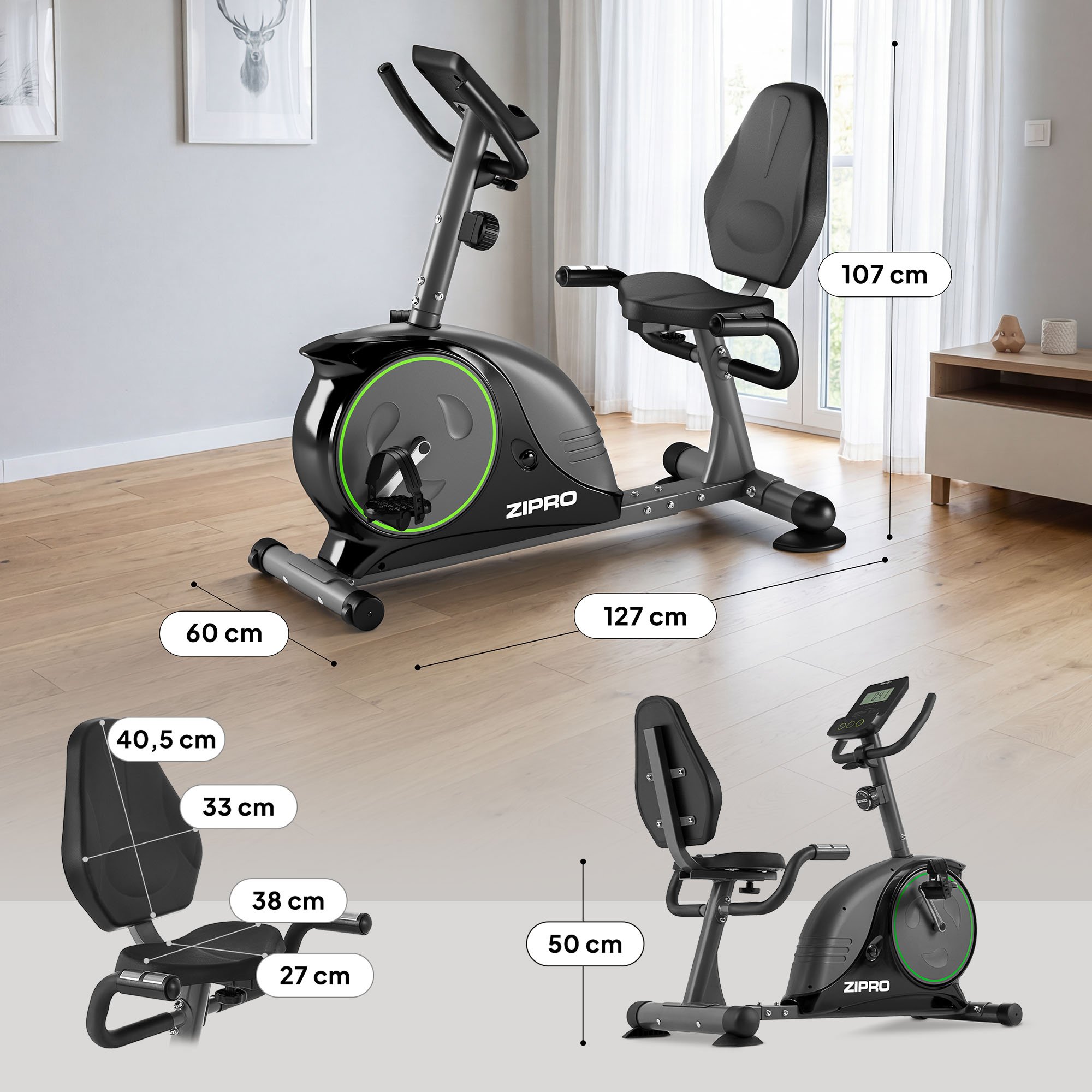 Велотренажер для дому Zipro Easy