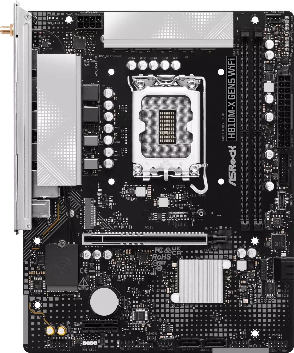 фото Материнська плата ASRock H810M-X GEN5 WIFI 2