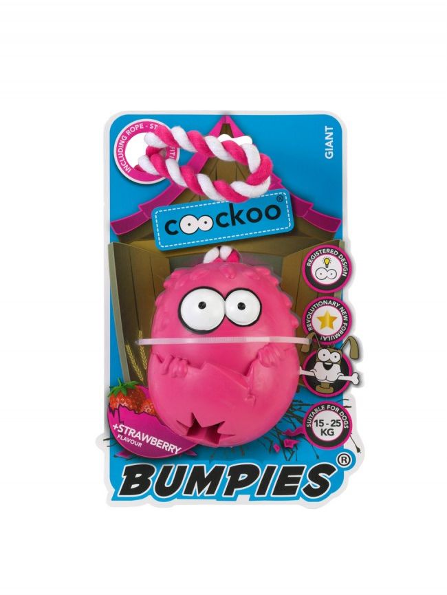 EBI Coockoo Zabawka Bumpies+Lina Róż Truskawka XL >27kg 13x10x8.8cm