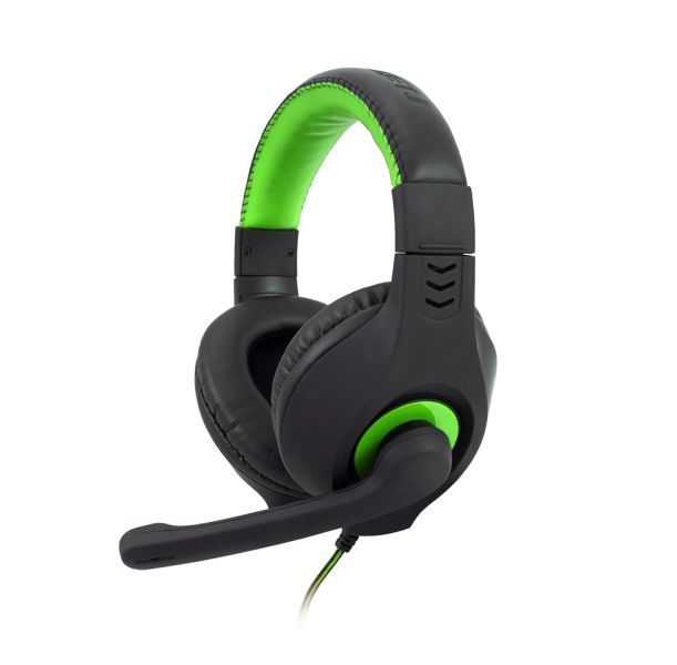 фото Навушники з мікрофоном C-Tech Nemesis V2 Green (GHS-14G)