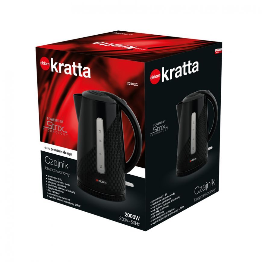 фото Електрочайник Eldom C240SC Black