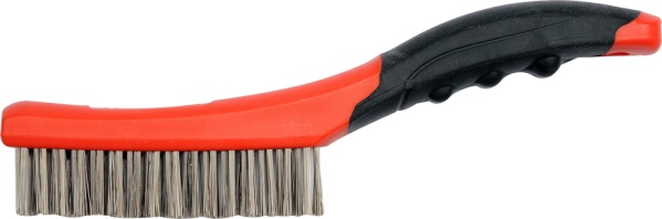 Yato Szczotka druciana 4-rzędowa drut nierdzewny rękojeść plastikowa 260mm (YT-6338)