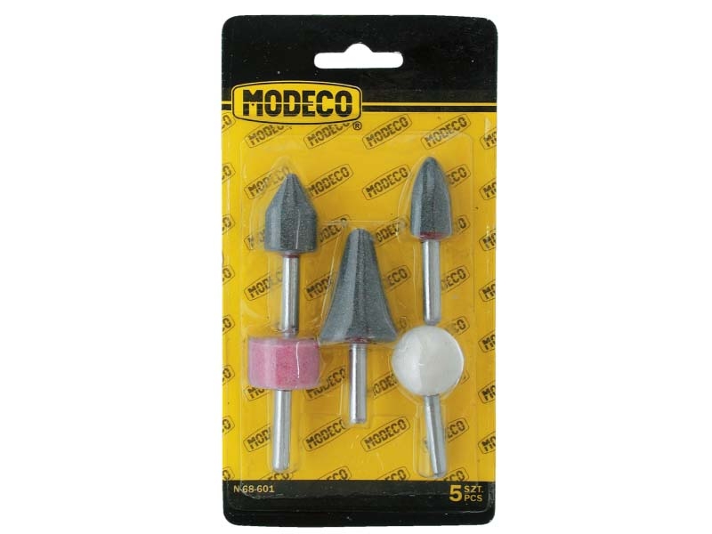 Modeco Komplet trzpieniowych kamieni szlifierskich 5szt. MN-68-601